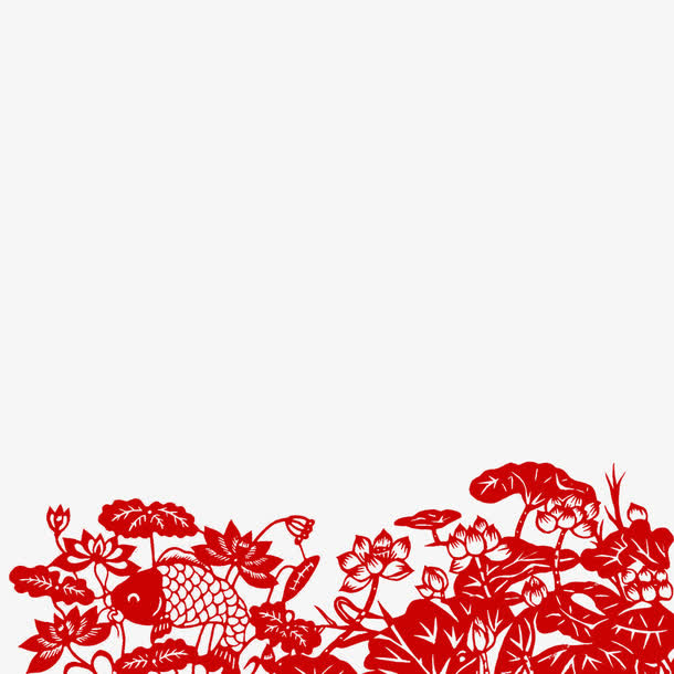 中国风剪纸素材免抠