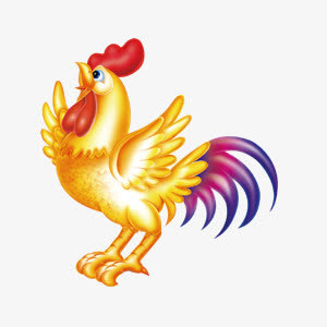 新年金鸡素材免抠