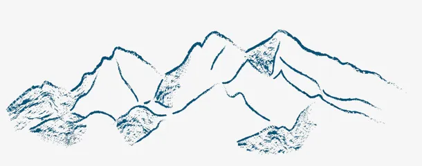 国风水墨假山免抠