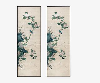 客厅家居新中式挂画免抠