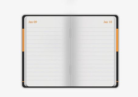 打开的笔记本免抠