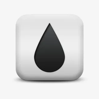 磨砂白广场图标自然奇迹雨滴自然免抠