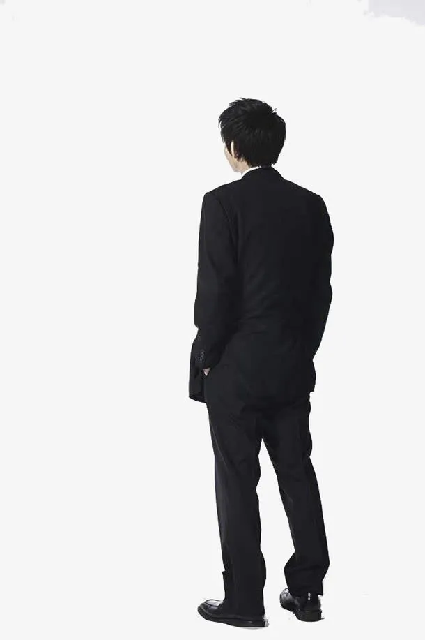 男人侧背影免抠