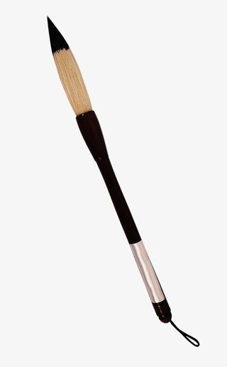 实物毛笔笔头免抠手绘/卡通卡通元素