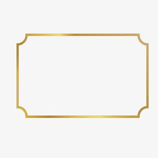 合格证简约边框免抠