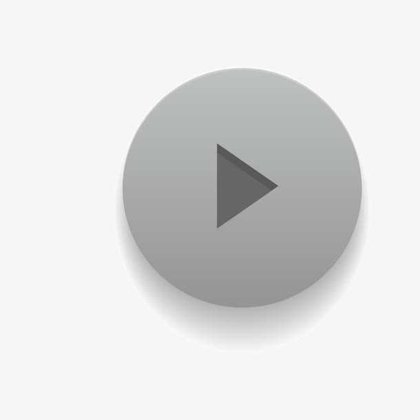 按钮矢量卡通扁平化播放键免抠