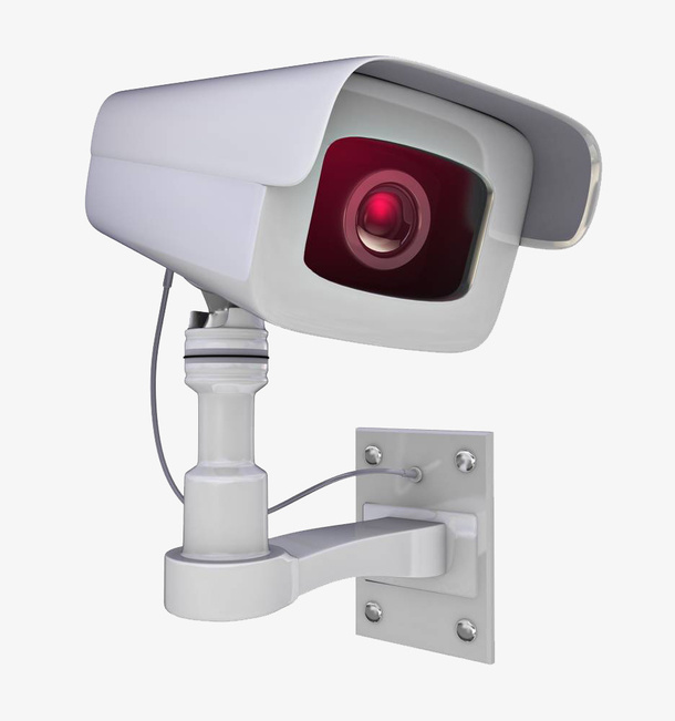 白色的摄像头监控器免抠