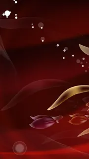 红色渐变花纹背景图高清