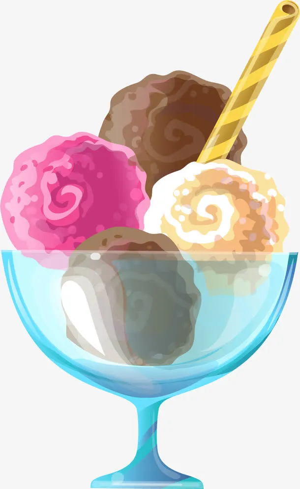 美味多彩冰激凌免抠