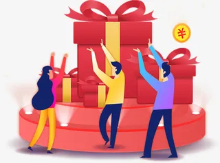 618扁平礼盒免抠