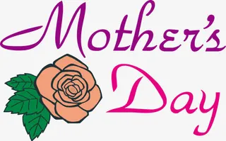 母亲节装饰图案元素矢量免抠