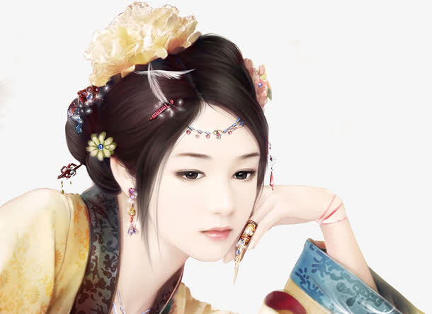 古代美女免抠