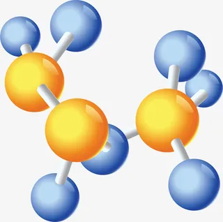 卡通创意分子细胞装饰免抠