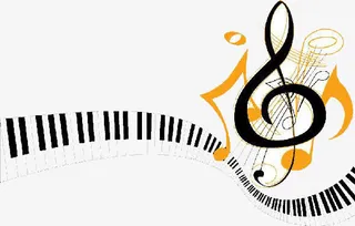 音乐条形码免抠