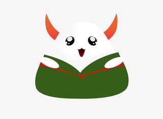 粽子拟人化带牛角免抠