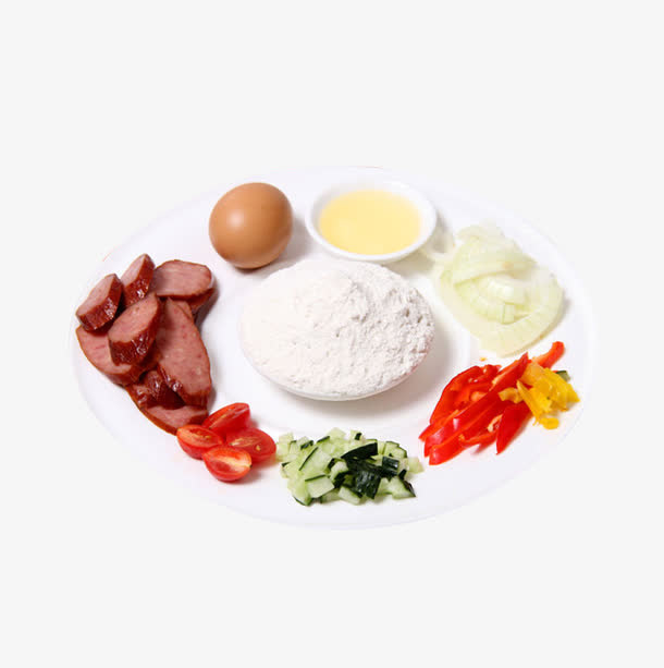 红肠烹饪原料素材免抠