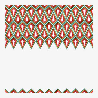民族风格彩色几何底纹边框免抠