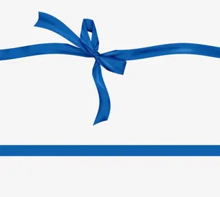 卡通手绘礼物盒装饰蝴蝶结免抠