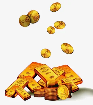 金块金币飞舞漂浮素材免抠