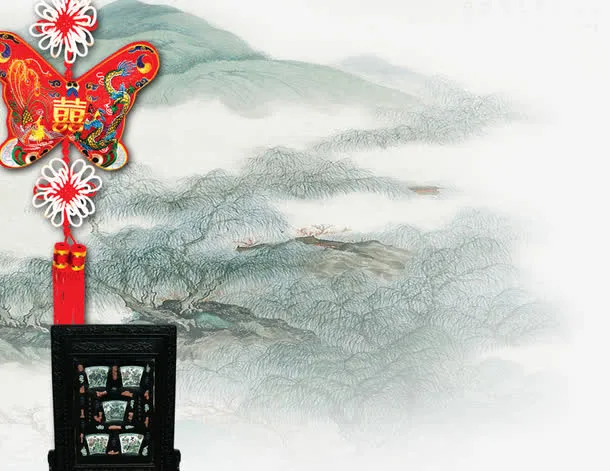 水墨山水免抠