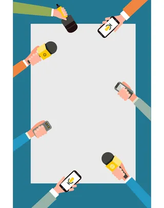 采访手绘印刷背景高清