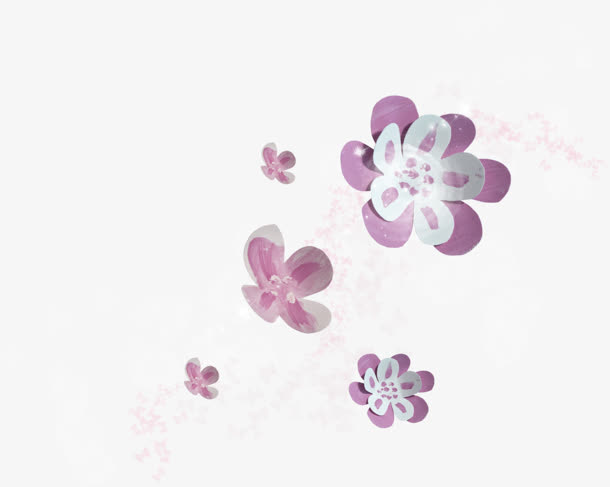 水彩创意花朵png素材免抠