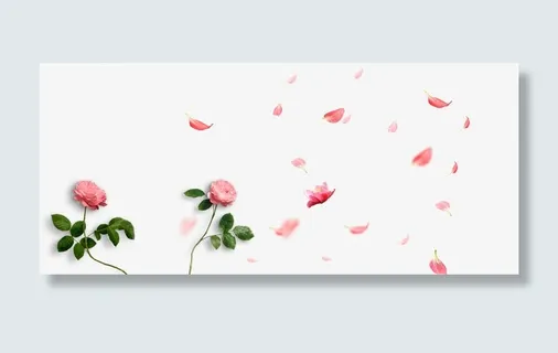 38妇女节玫瑰花背景装饰