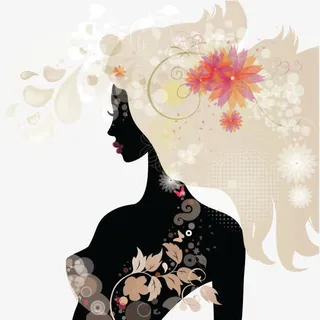 春天美女装是免抠