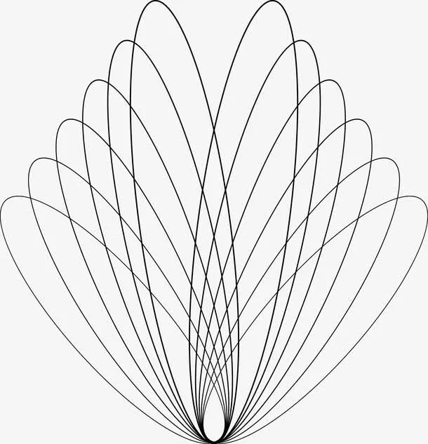 螺旋花纹简易设计图免抠