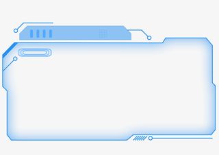 科技纹理，边框，显示器免抠其他元素