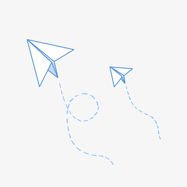 儿童节童年纸飞机PNG免抠