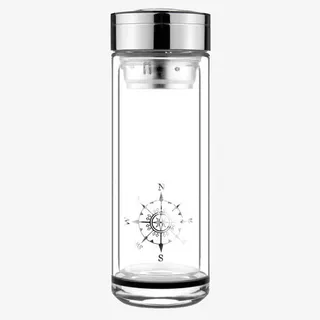 双层玻璃杯免抠