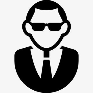 戴着墨镜的男人，西装图标免抠