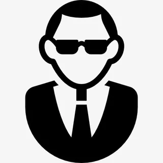 戴着墨镜的男人，西装图标免抠