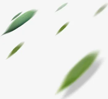 飞奔的绿叶免抠