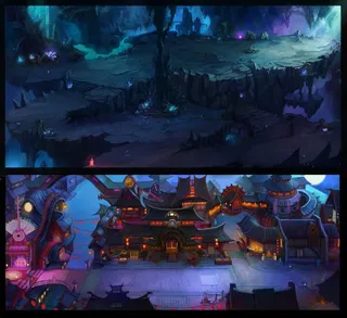 梦幻星光场景画风免抠