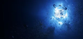 蓝色绚丽背景展板高清