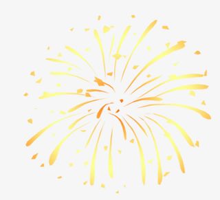 烟花爆竹金色大小点免抠漂浮其他元素