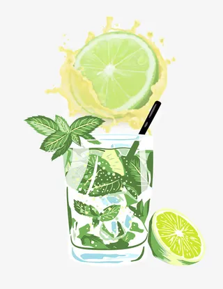 冰凉一夏金桔柠檬茶冷饮果汁免抠