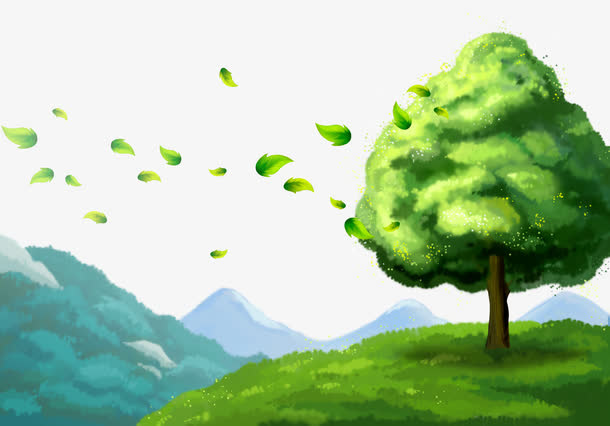 自然风景插图免抠