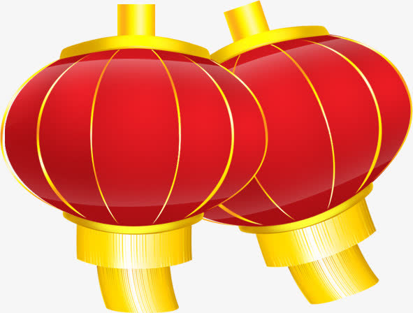 手绘中国风可爱灯笼免抠