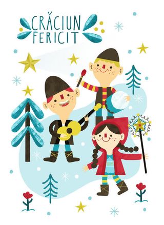 手绘圣诞节元素免抠