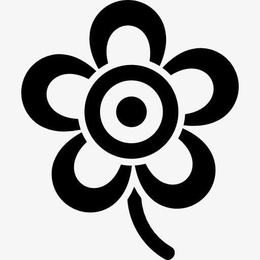 花形美五个花瓣图标免抠
