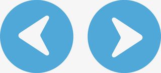 蓝色箭头按钮免抠标签元素