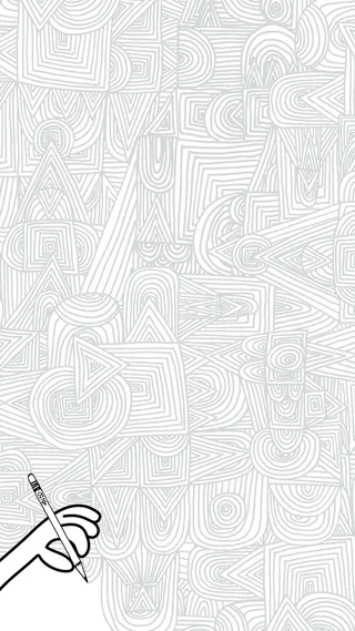 线条简约文艺白色H5背景素材高清