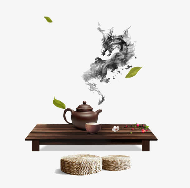茶艺矢量图免抠