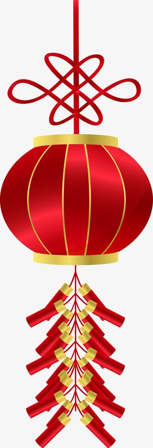 春节红色灯笼挂饰免抠