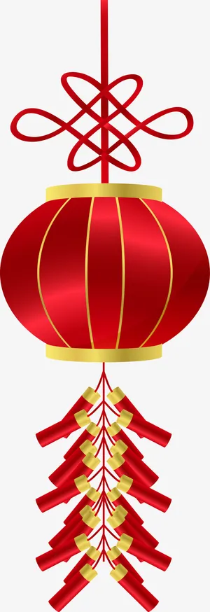 春节红色灯笼挂饰免抠