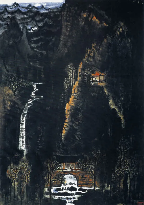 国画山水写生免抠