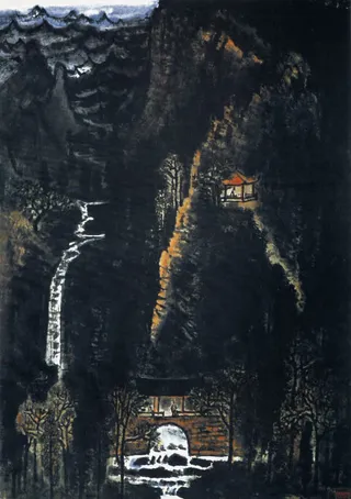 国画山水写生免抠